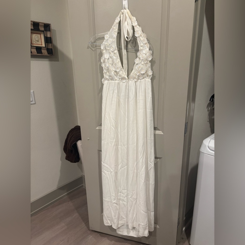 For Love And Lemons White Floral Maxi Dress